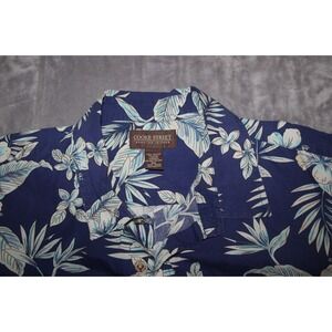 COOKE STREET Men's 2XL Cotton‎ Blue Hawaiian Shirt